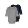NAME IT BABY romper NBNBODY - donkerblauw/grijs melange (set van 2)