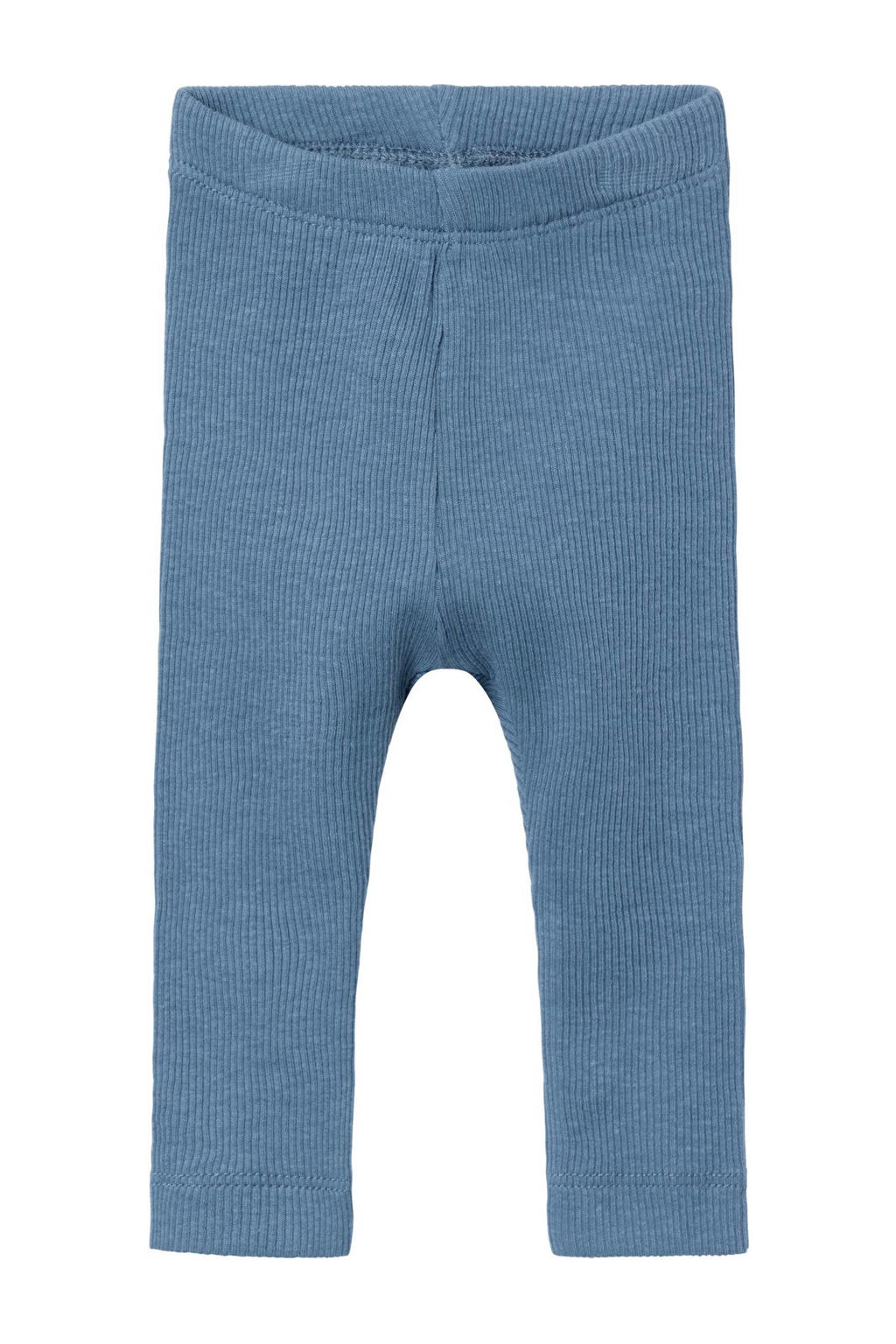 Blauwe NAME IT BABY baby broek van duurzaam stretchkatoen met elastische tailleband