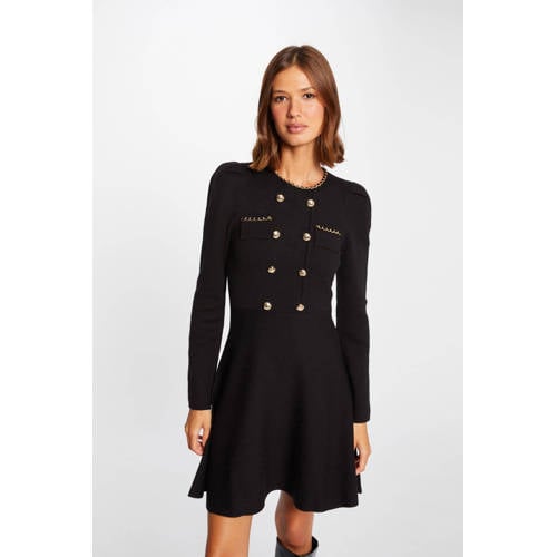 Morgan jurk met open detail zwart afbeelding