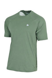 thumbnail: Groene heren Donnay sportshirt Andre van polyester met effen en korte mouwen