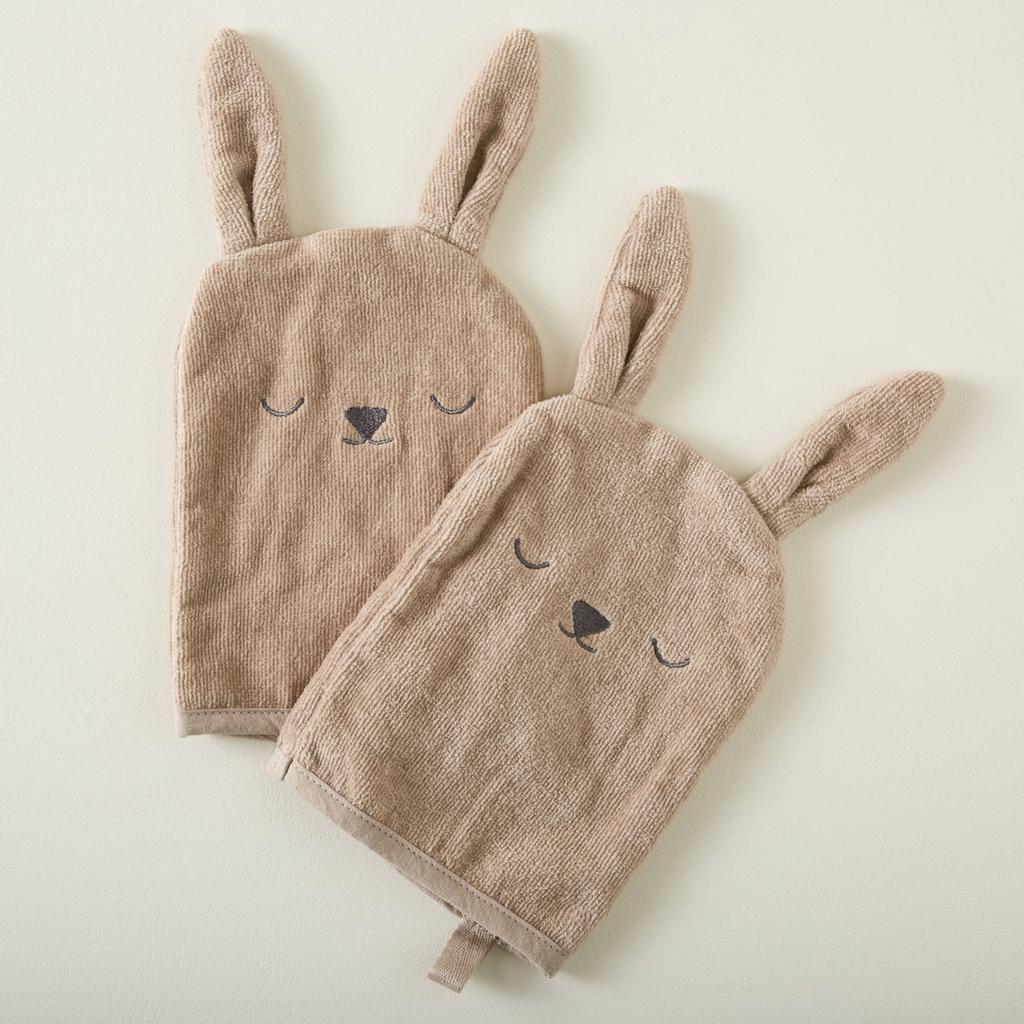 NOUS Kids washand konijn (set van 2)