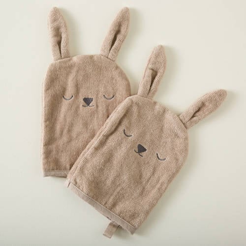 NOUS Kids washand konijn (set van 2) afbeelding