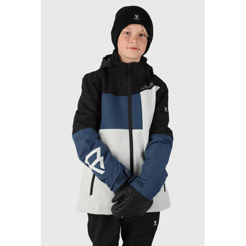Brunotti ski-jack grijs/blauw/zwart