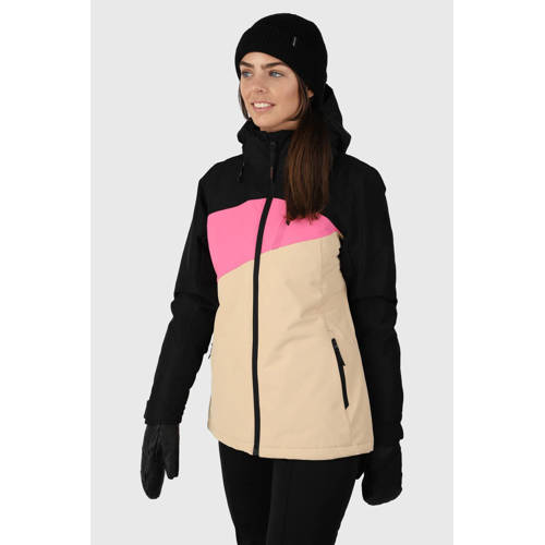 Brunotti ski-jack ecru/roze/zwart