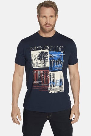 T-shirt Plus Size TANDRUP donkerblauw