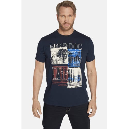 Jan Vanderstorm T-shirt Plus Size TANDRUP donkerblauw afbeelding