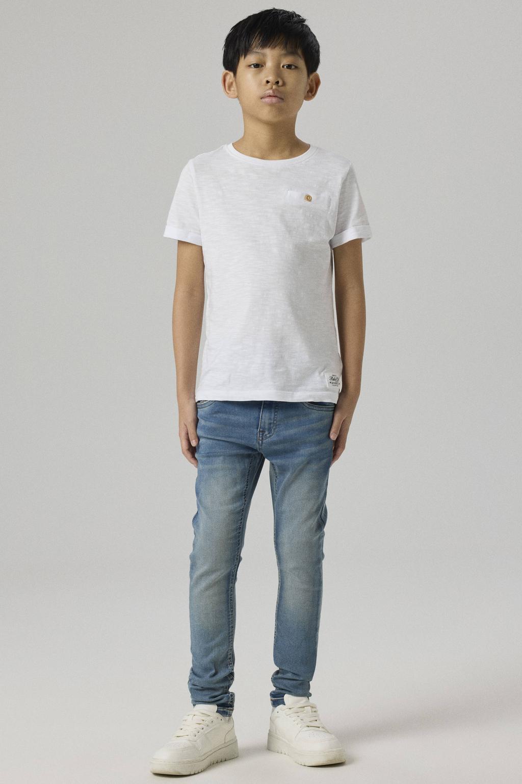 NAME IT KIDS slim fit jeans NKMTHEO light blue denim