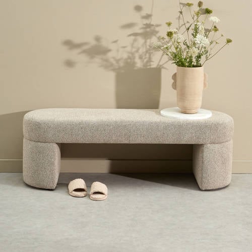 NOUS Living eetkamerbank Nice 145 cm - taupe