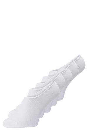 sneakersokken JACBASIC - wit (set van 5)
