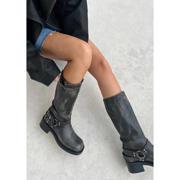 thumbnail: Sacha leren bikerboots grijs