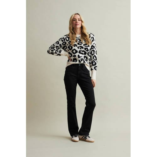Red Button flared jeans Babette black denim black afbeelding