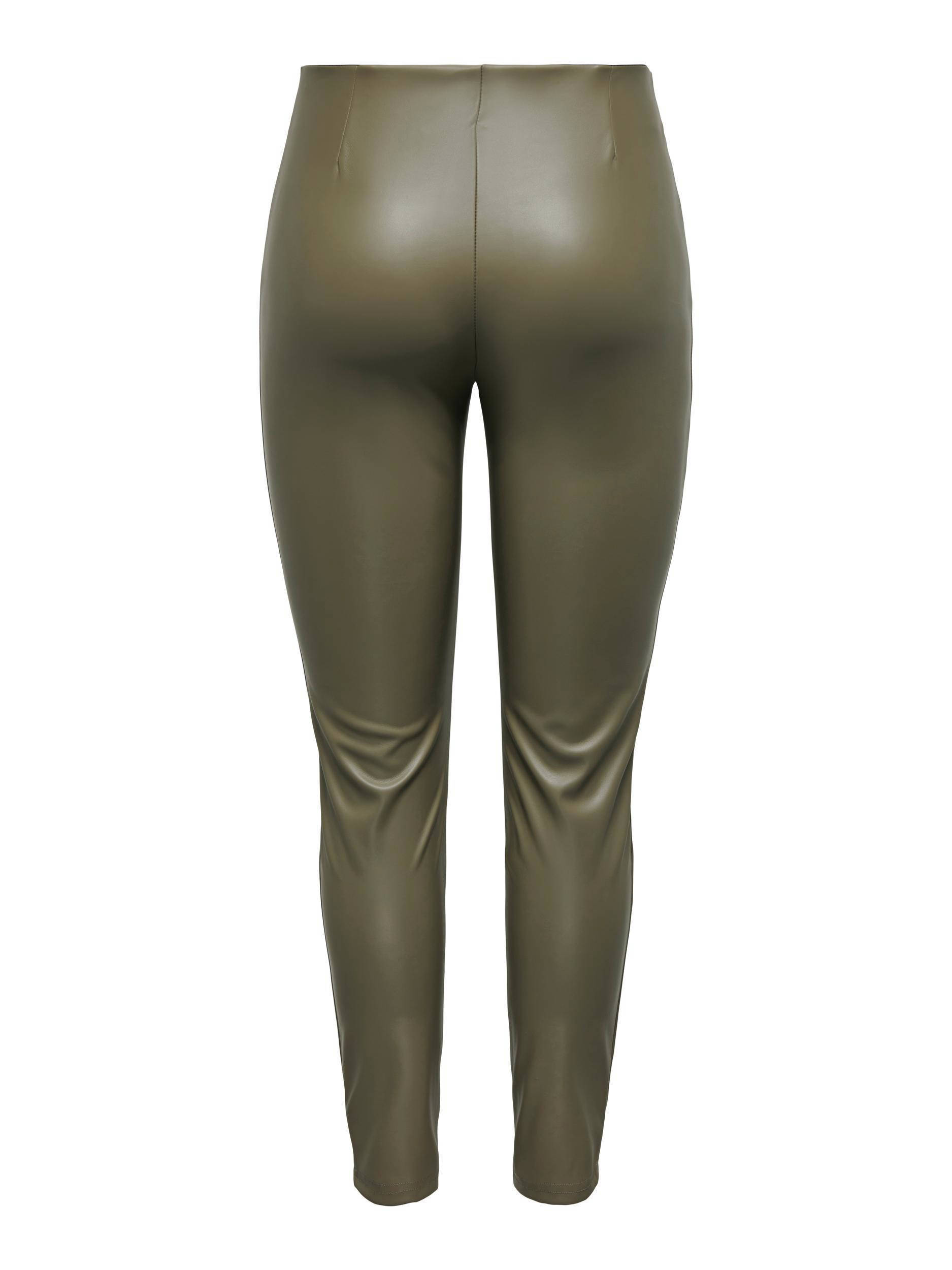 Leren best sale legging groen