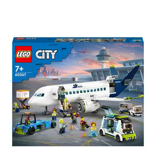 Wehkamp LEGO City Passagiersvliegtuig Speelgoed Vliegtuig Voertuigen Set 60367 aanbieding