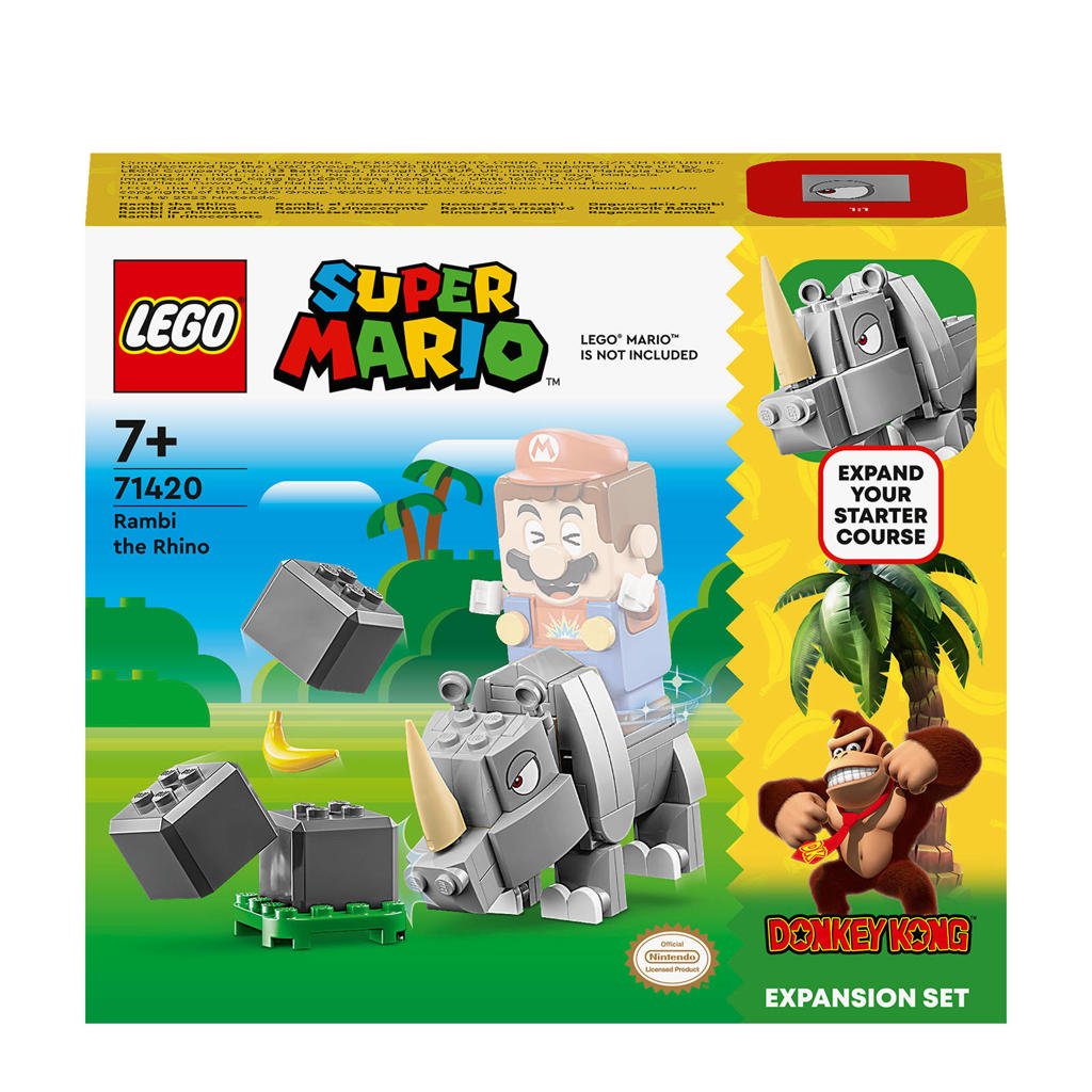 LEGO Super Mario Uitbreidingsset: Rambi de neushoorn 71425
