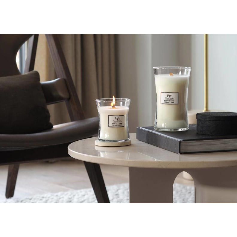 WoodWick geurkaars White Tea & Jasmine Medium wehkamp