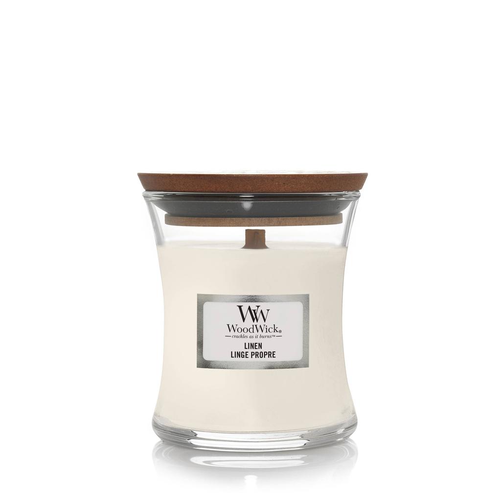 WoodWick geurkaars Linen Mini