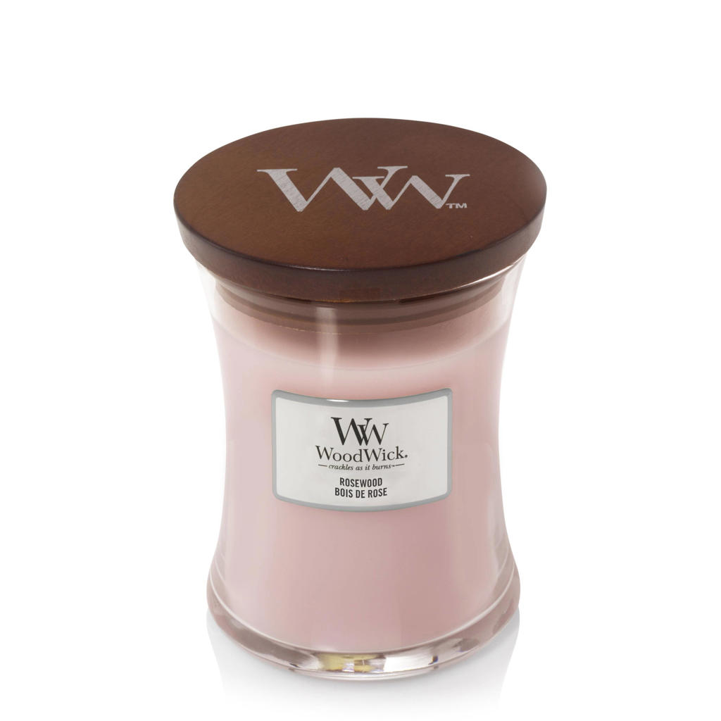 WoodWick geurkaars Rosewood Medium