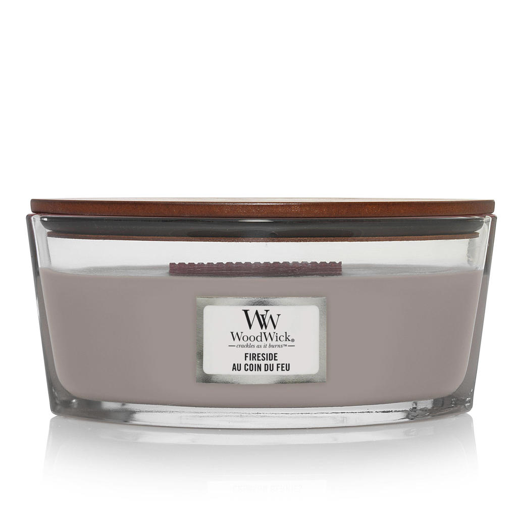 WoodWick geurkaars Fireside Ellipse