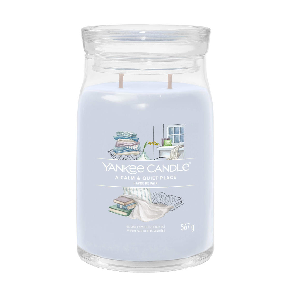 Yankee Candle geurkaars A Calm & Quiet Place Large wehkamp