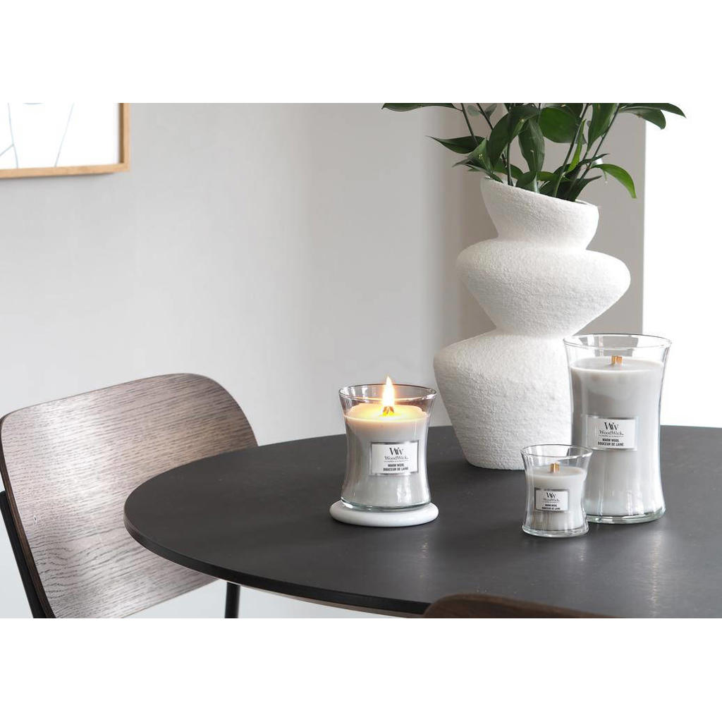 WoodWick geurkaars Warm Wool Medium wehkamp