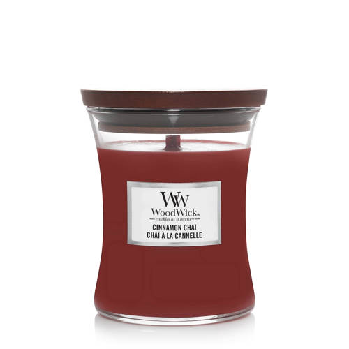 Wehkamp WoodWick geurkaars Cinnamon Chai Medium aanbieding