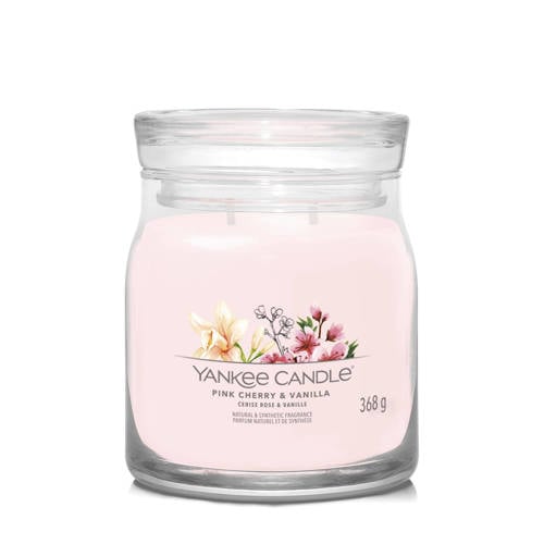 Wehkamp Yankee Candle geurkaars Pink Cherry & Vanilla Medium aanbieding