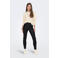 JDY imitatieleren high waist skinny legging JDYSOYA zwart