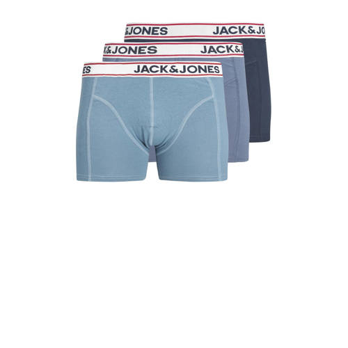 JACK & JONES JUNIOR boxershort JACJAKE - set van 3 blauw/d.blauw
