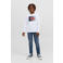 JACK & JONES JUNIOR longsleeve JJECORP van katoen wit