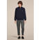 Lacoste gebreide trui donkerblauw