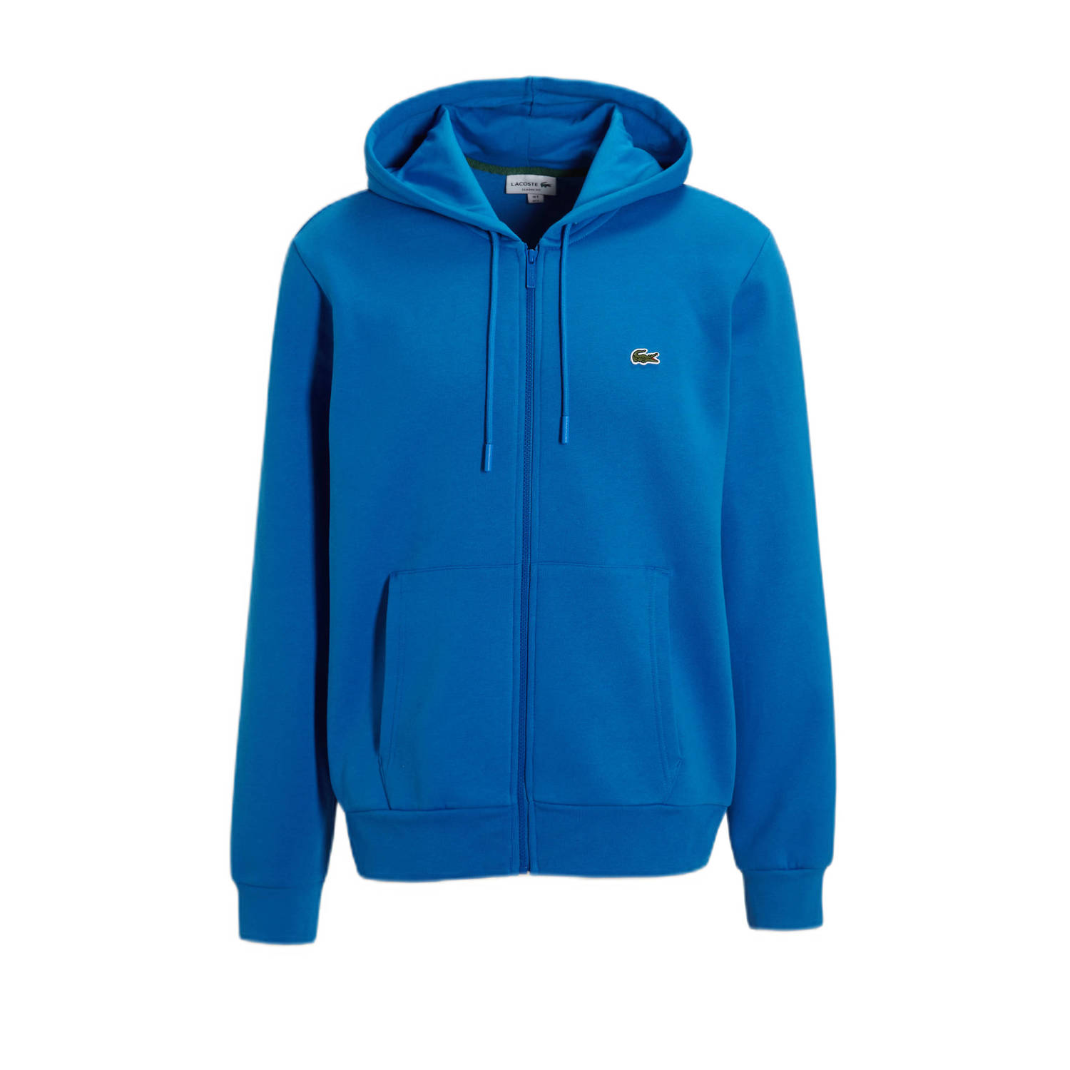 Lacoste sweatvest met logo hilo blauw