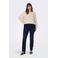 ONLY CARMAKOMA high waist straight leg jeans CARAUGUSTA dark blue denim