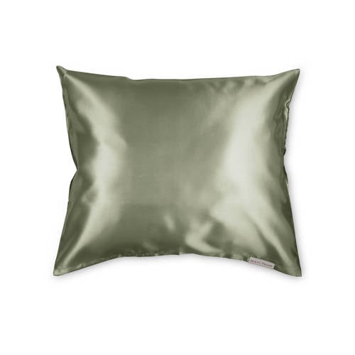 Beauty Pillow zijden kussensloop - Olive Green - 60x70