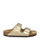 Birkenstock slippers goud