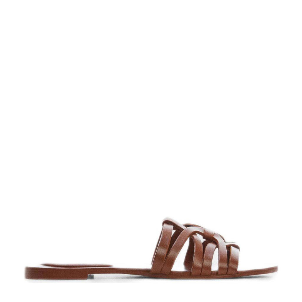 leren slippers heren bruin