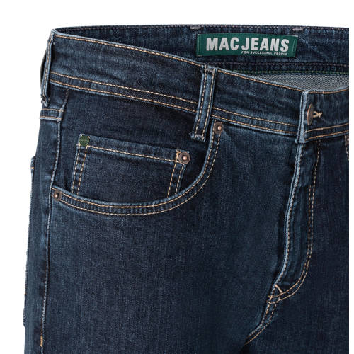 MAC straight leg jeans Arne deep blue stonewash afbeelding