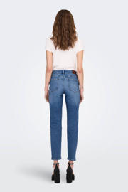 thumbnail: ONLY high waist cropped slim fit jeans ONLEMILY  medium blue denim