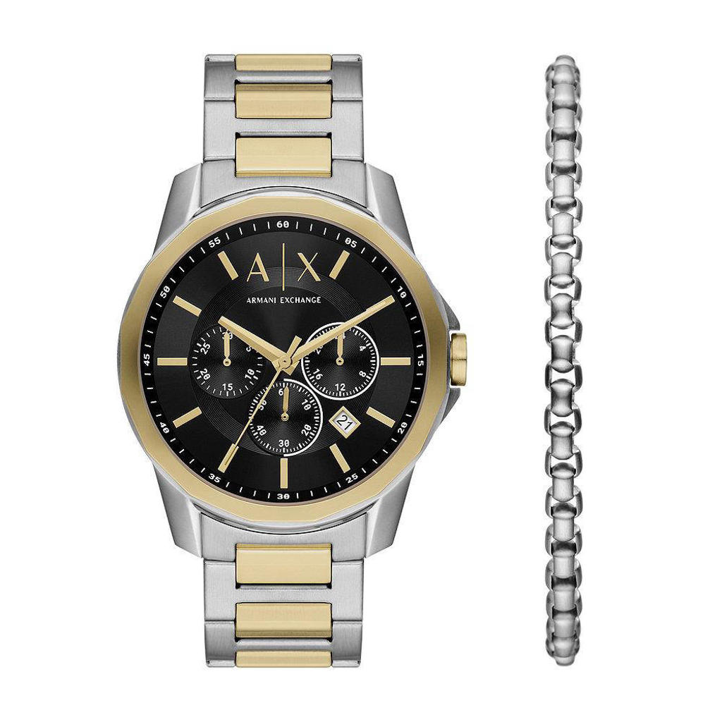 Armani Exchange horloge AX7148SET Emporio Armani zilverkleur