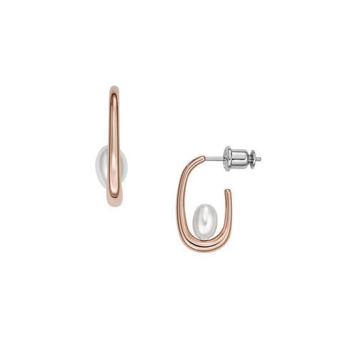 Skagen oorring SKJ1747791 Agnethe roségoudkleurig afbeelding