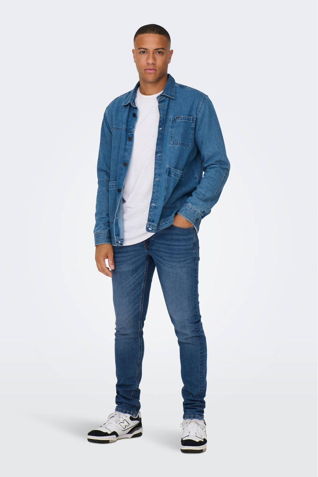 ONLY & SONS slim fit jeans ONSLOOM light medium blue denim