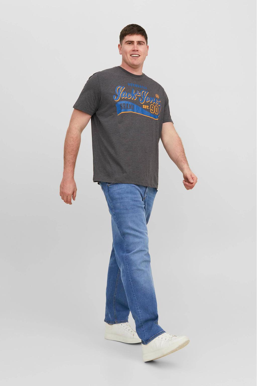 JACK & JONES PLUS SIZE loose fit jeans JJIMIKE Plus Size blue denim