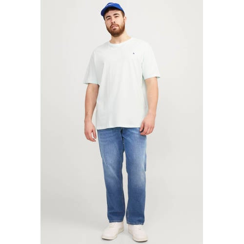 JACK & JONES PLUS SIZE slim fit jeans JJIGLENN Plus Size mid blue denim afbeelding