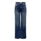 ONLY high waist wide leg jeans ONLJUICY medium blue denim