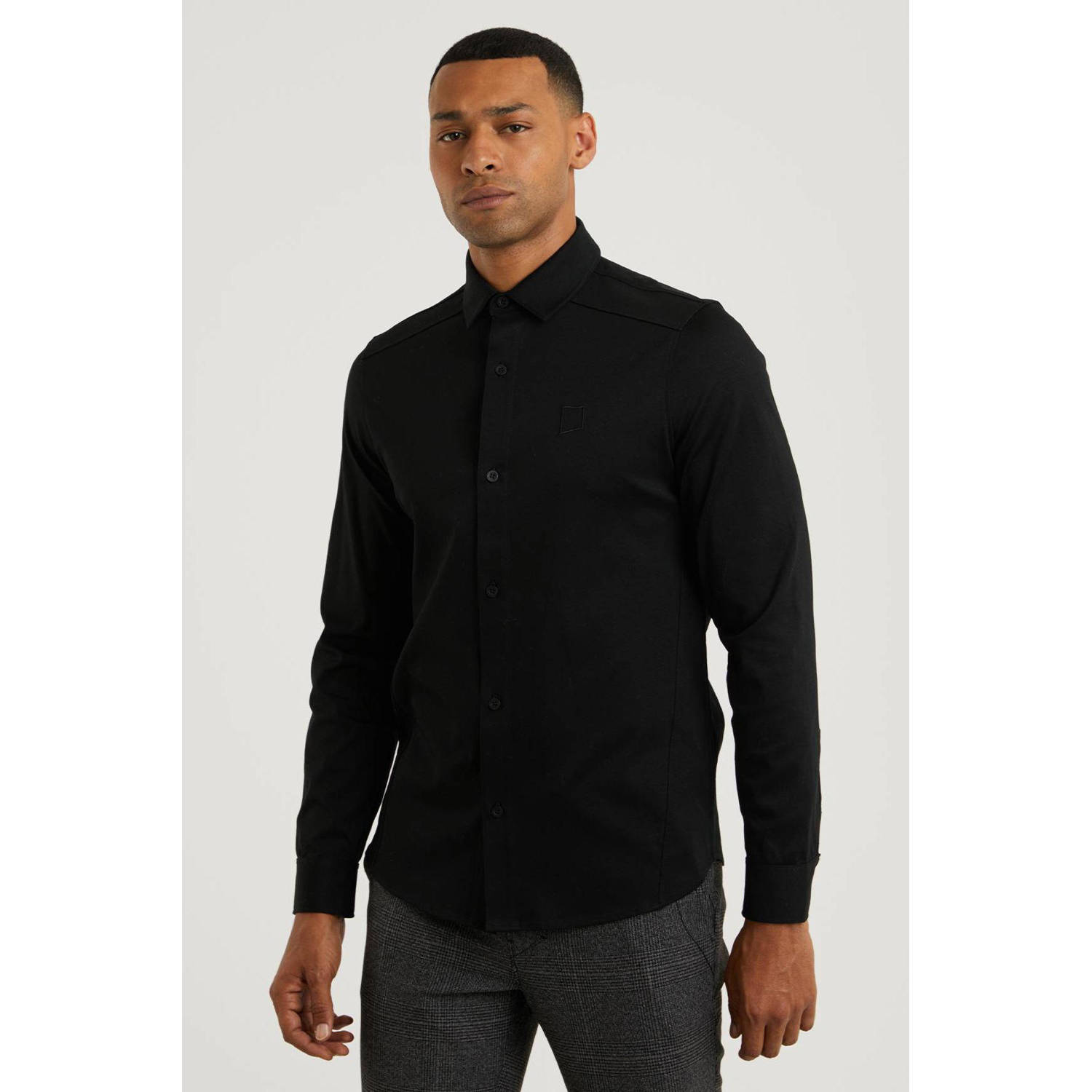 CHASIN' regular fit overhemd Archer L. Sol black