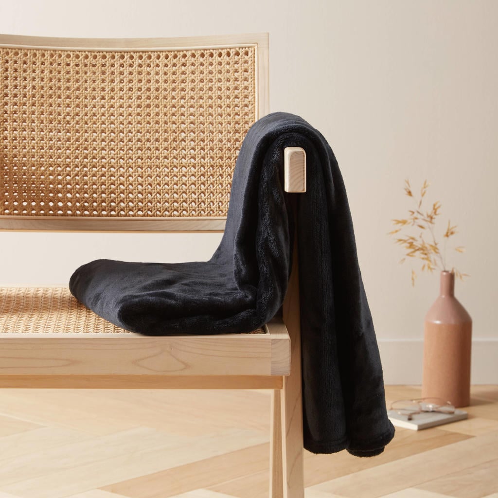 NOUS Living plaid Benxi 130x180 cm - zwart