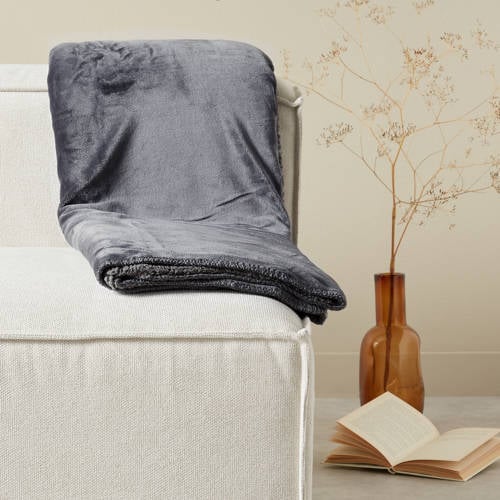 NOUS Living plaid Bidar (200x150 cm) - grijs