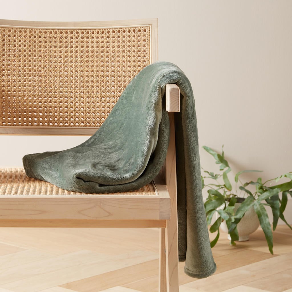 NOUS Living plaid Benxi 130x180 cm - groen