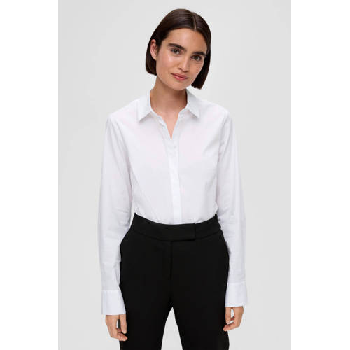 s.Oliver BLACK LABEL basis blouse wit afbeelding