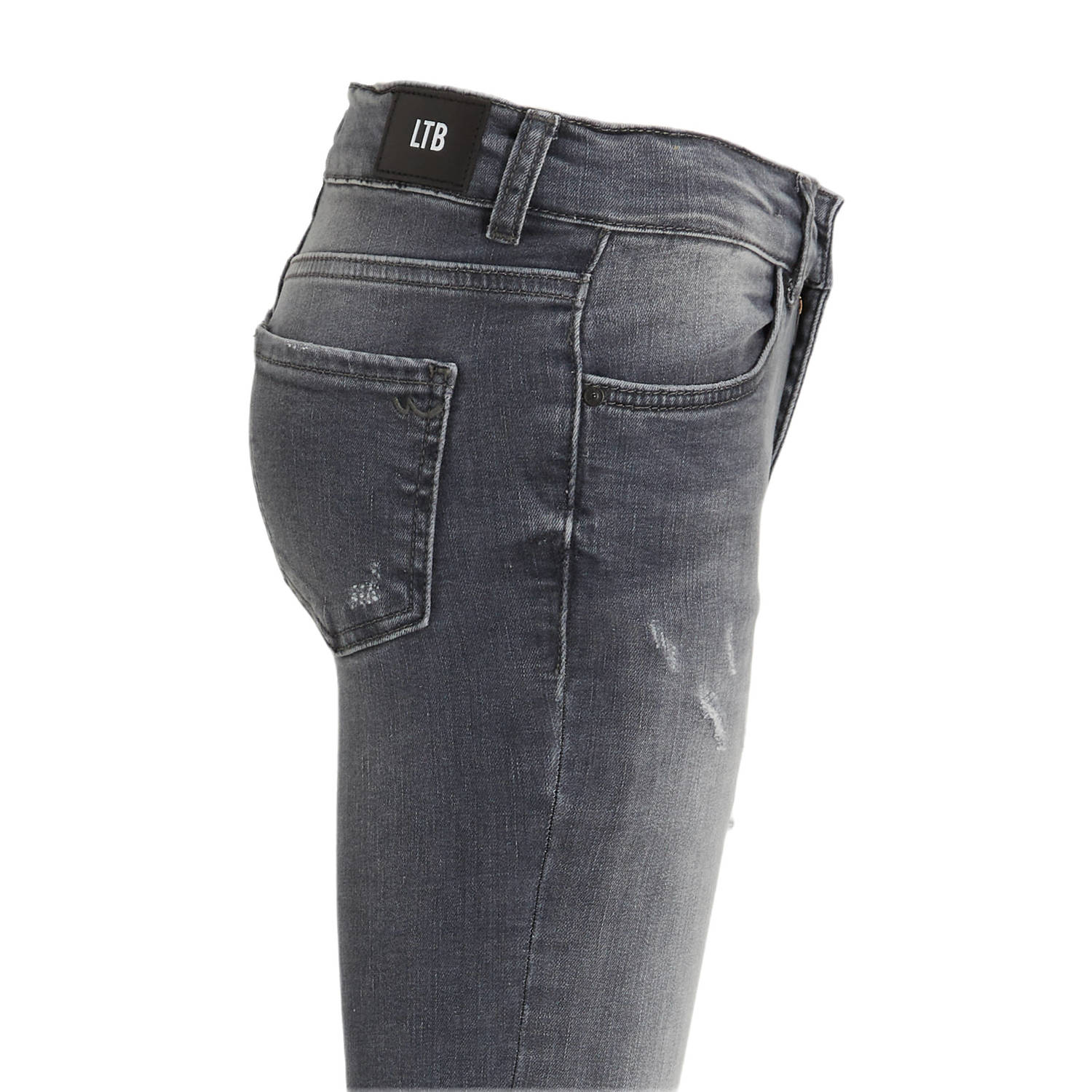 LTB skinny jeans Lonia G met slijtage grey fall wash