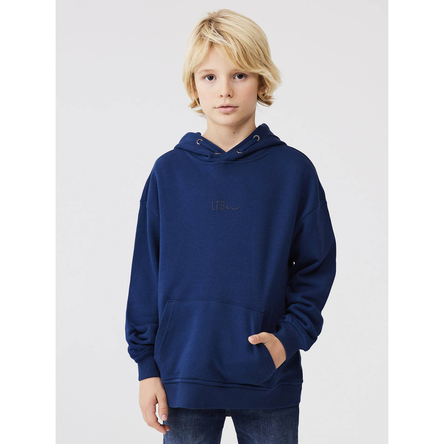 LTB hoodie DEYACA donkerblauw Sweater Effen 128 | Sweater van